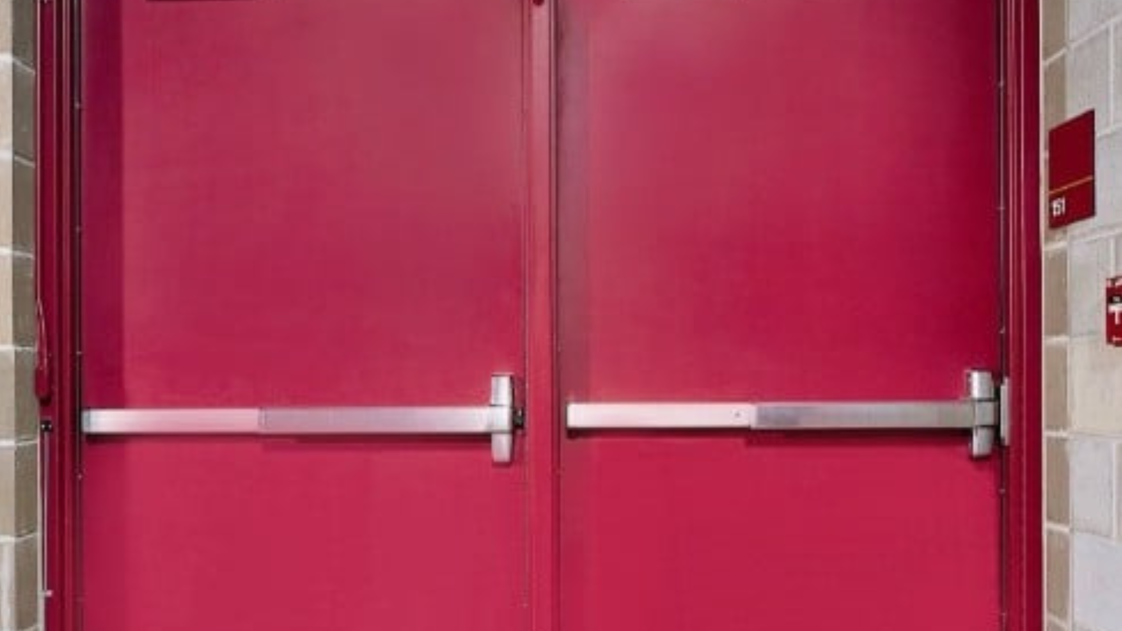 fire-rated doors with emergency exit devices