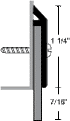 Pemko 315CN-AL Aluminum Neoprene Door Sweep