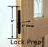 3'0 x 7'0 Commercial Solid Core Birch Wood Door w/ Mortise Pocket Prep, Unfinished