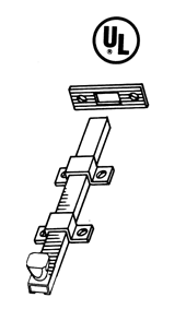 S. Parker 2096ZP Heavy Duty Surface Bolt, Zinc Plated Brushed Chrome Finish