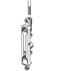 S. Parker R198Q, 1/4" Offset Radius Corner Storefront Flush Bolts